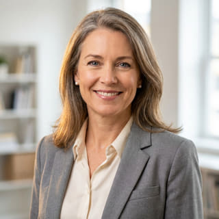 Sarah Coleman, atuando como Diretora Financeira da Zênite Caudalório, foto de perfil