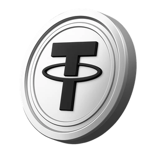 Informações da conta com a moeda Tether USDT em destaque